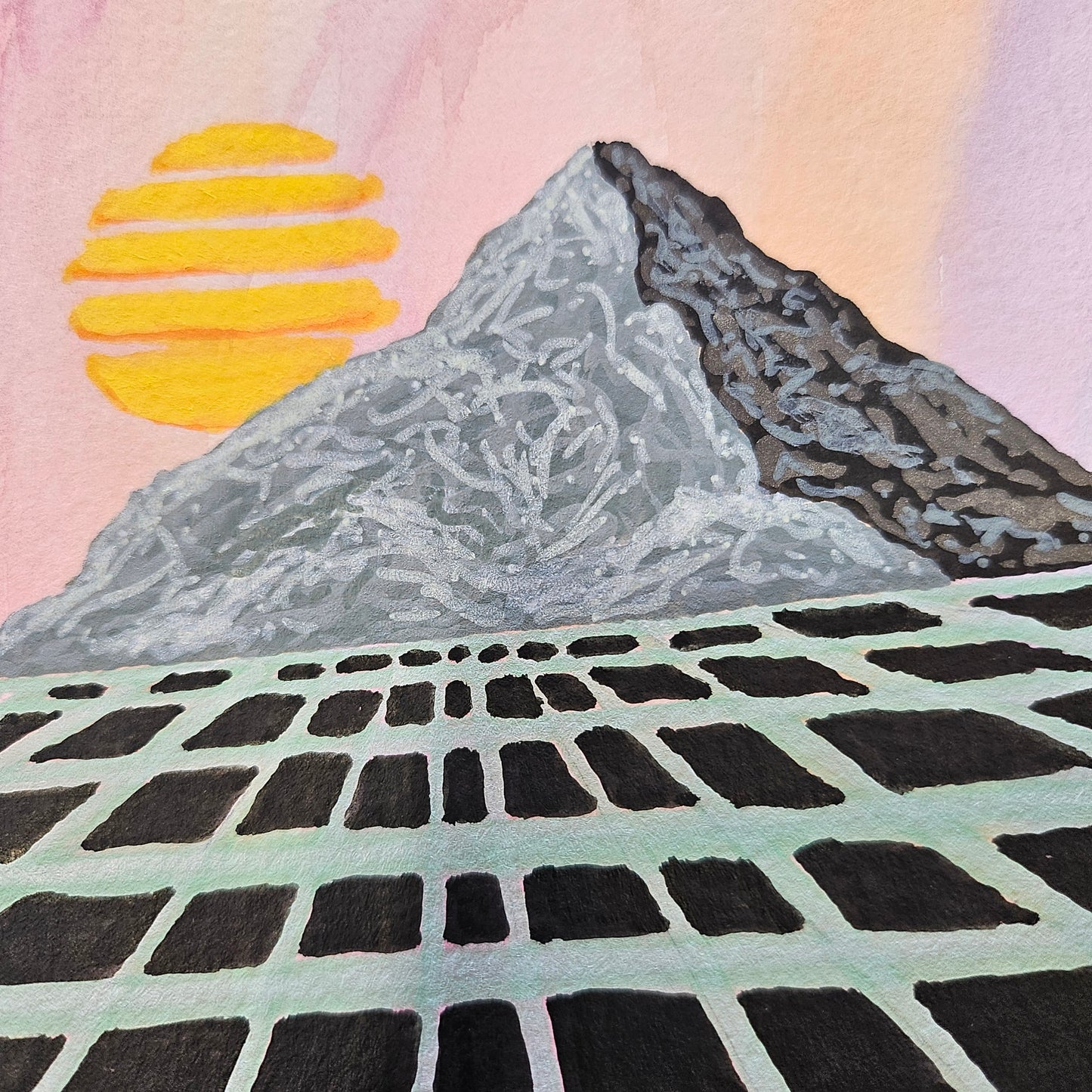 Vaporwave Grid