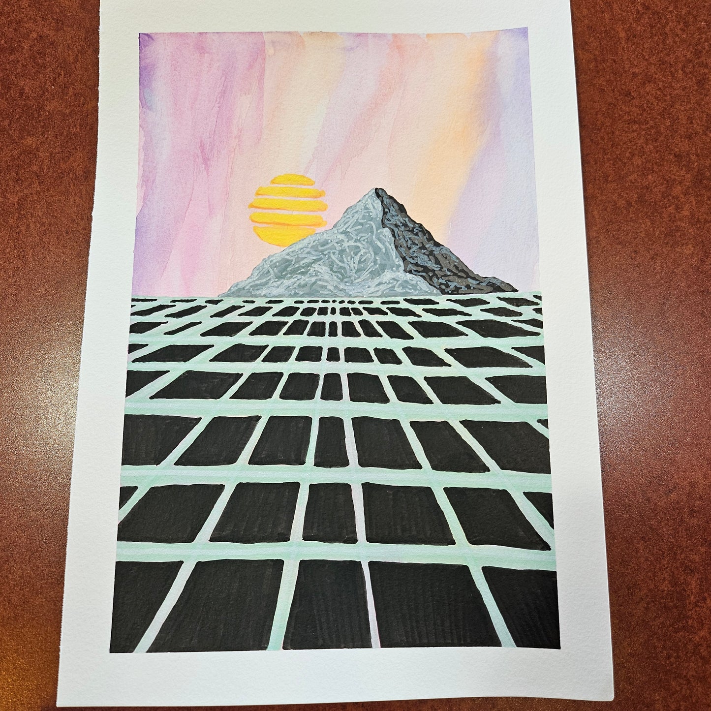 Vaporwave Grid