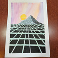 Vaporwave Grid